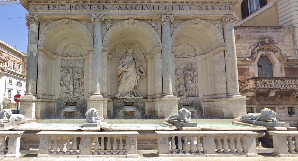 Fontana del Mosè, Via Venti Settembre